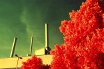 Aerochrome: Smokestacks, Hanover Germany